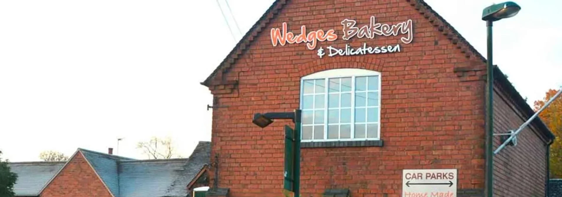 Wedges Bakery exterior in Hockley Heath village, the original bakery established in 1850